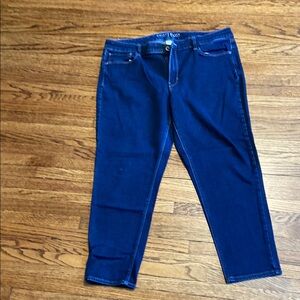 White House Black Market Blue Straight Leg Jeans